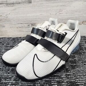Nike‎ Romaleos 4 Weightlifting Shoes White/Black Mens Size 15 New CD3463-101